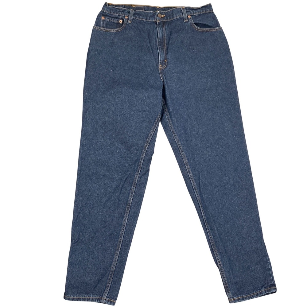 Levi's 550 Jeans Womens 16R /M Indigo Relaxed Fit Mom 90s Tapered‎ Leg VTG USA